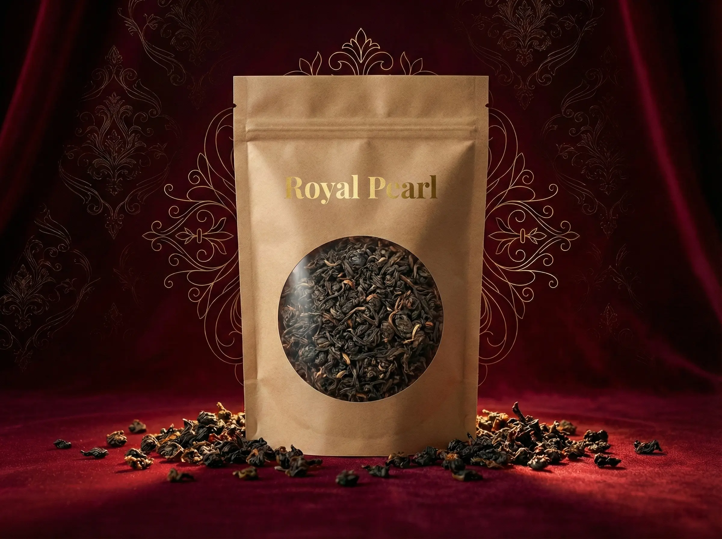 Red Oolong Royal Pearl Taiwán Premium - Té Oolong Rojo Auténtico Antioxidante - Hojas Selectas Fujian